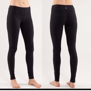 lululemon black wunder under leggings 6